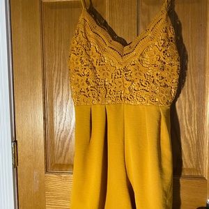 Brand new yellow agaci romper